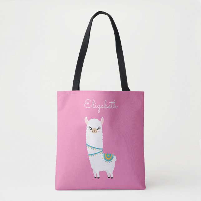 Bolsa de Llama Tote Personalizada (Anverso)