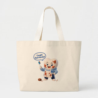 Bolsa de lona de chocolate con humor de dentista d