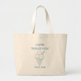 Bolsa de lona de lujo Capri Dolce Vita Gelato