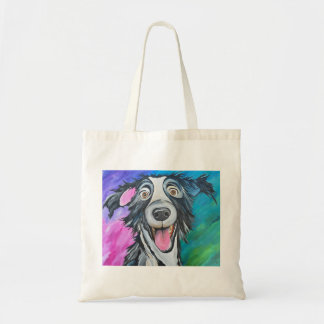 Bolsa de lona de perro feliz
