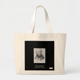 Bolsa de lona orgánica con cita de Wordsworth "Lit