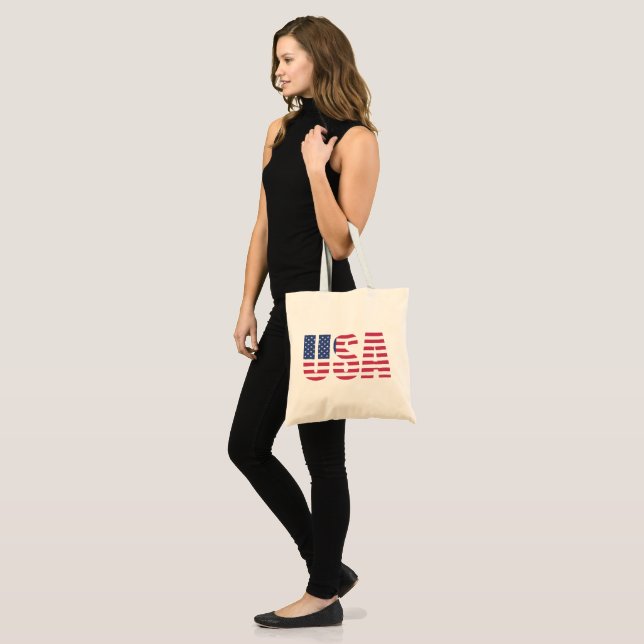 Bolsa de lona Orgullo Americano Estrellas y Barras (Anverso (modelo))
