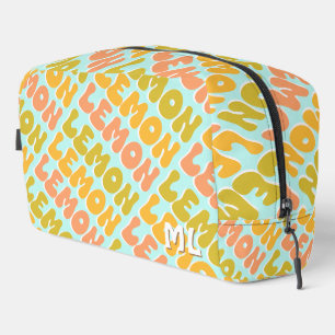 Bolsa de lona retro de limón limón limón