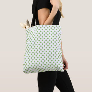 Bolsa de lunares en círculos verde pistacho