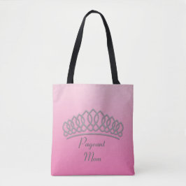 Bolsa de mamá del concurso Tiara rosa y plateado