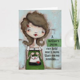Bolsa de mamá - Tarjeta del día de la madre