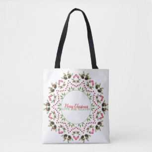Bolsa de mandala con piña y bayas con texto