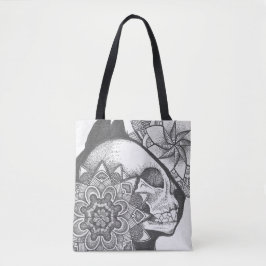 Bolsa de mandala de cráneo de gato