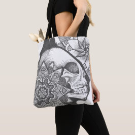Bolsa de mandala de cráneo de gato
