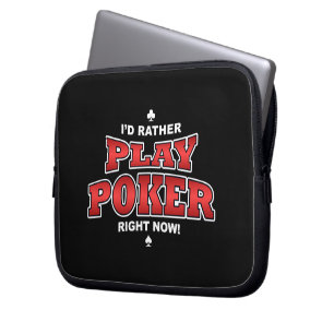 Bolsa de mangas de ordenador portátil de póker
