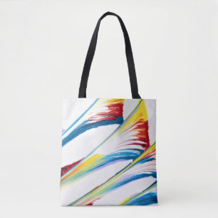 Bolsa de mano abstracta a rayas salvajes Tag Along