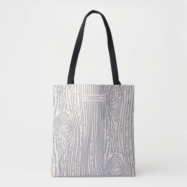 Bolsa de mano abstracta con estampado de grano de  (Anverso)