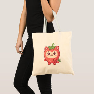 Bolsa de mano adorable Kawaii de fresa y gato