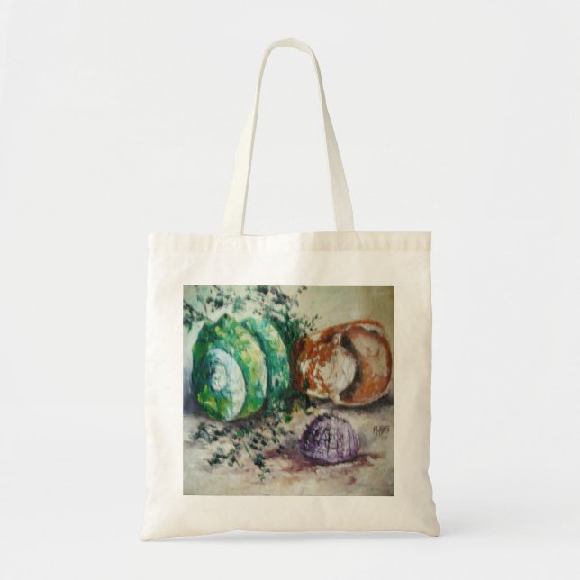Bolsa de mano Ann Hayes Pintando conchas marinas (Frente)