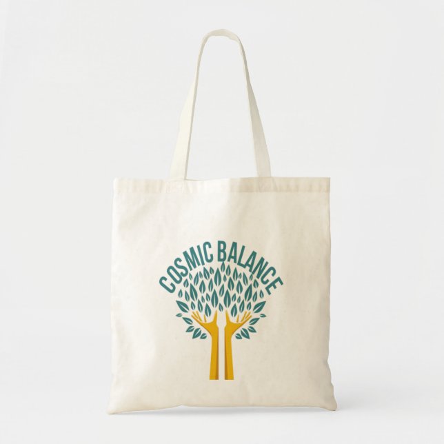 Bolsa de mano Árbol de la Vida Equilibrio Cósmico  (Frente)