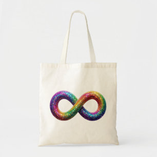 bolsa de mano, autismo, signo de infinito