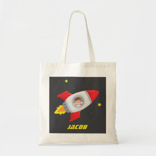 Bolsa de mano Aventura Espacial Niño Cohete Nombre