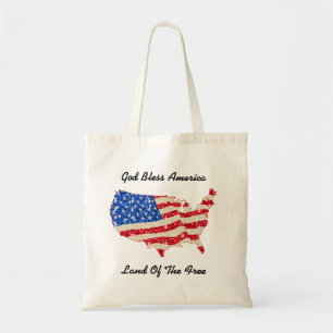 Bolsa de mano Bandera de Estados Unidos Dios bendi
