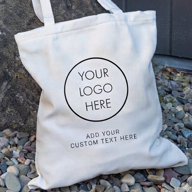 Bolsa de mano básica de moda para negocios con log (Add Your Logo Here -Add Custom Text Here)