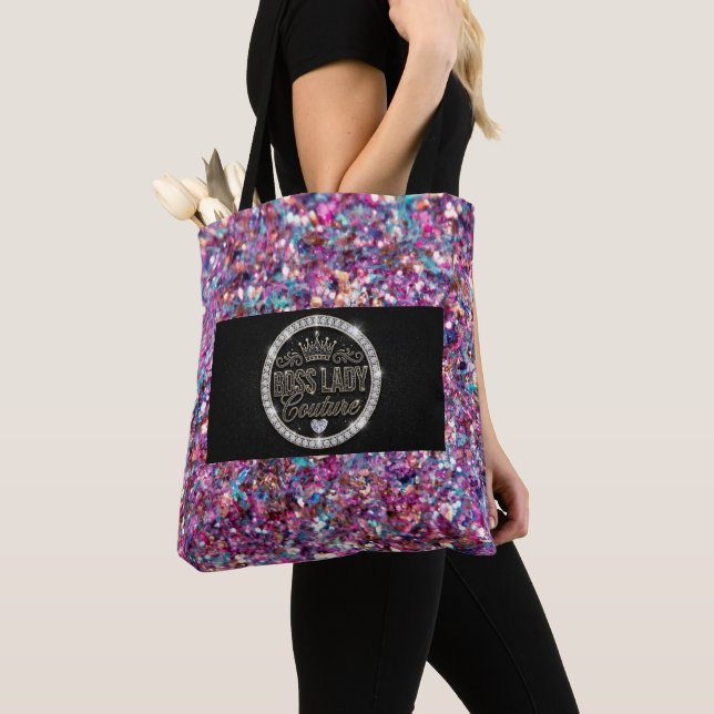 Bolsa de mano Boss Lady Couture con estampado tota (Detalle)