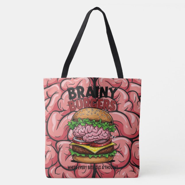 Bolsa de mano Brainy Burgers (Anverso)