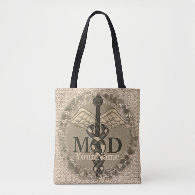 bolsa de mano Caduceus MD Doctor (Anverso)
