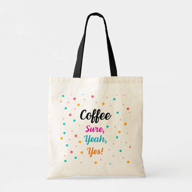 Bolsa de mano "Café - ¡Claro, Sí, Vale!" (Reverso)