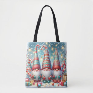 Bolsa de mano caprichosa de gnomo de Navidad