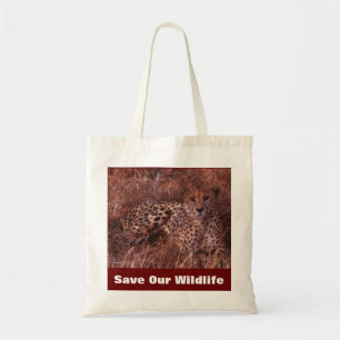 Bolsa de mano Cheetah Stare Salva nuestra vida sil