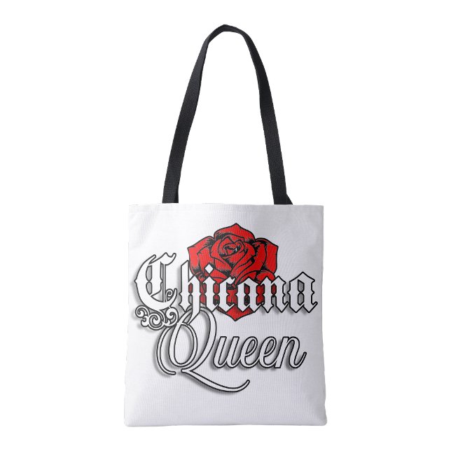 Bolsa de mano Chicana Queen Red Rose (Chicana Queen Red Rose shopping tote bag)