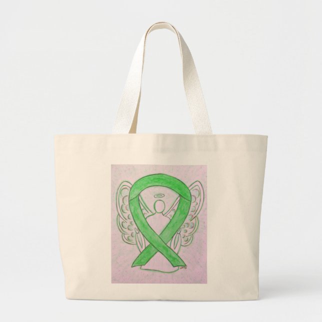 Bolsa de mano con arte personalizado de la cinta d (Frente)