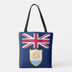 Bolsa de mano con bandera patriótica de Anguilla