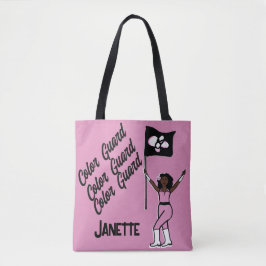 Bolsa de mano con bandera personalizada (flor rosa