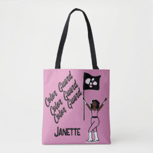 Bolsa de mano con bandera personalizada (flor rosa