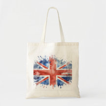 Bolsa de mano con bandera union jack