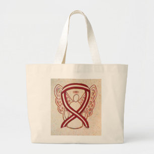 Bolsa de mano con cinta de concientización sobre e
