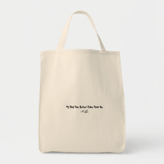 Bolsa de mano con cita divertida y estética