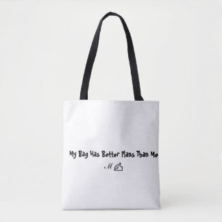 Bolsa de mano con cita divertida y estética