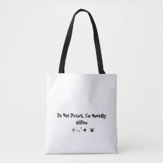 Bolsa de mano con cita divertida y estética