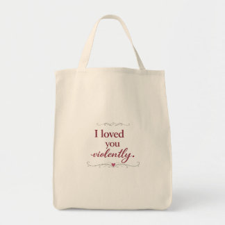 Bolsa de mano con cita tipográfica romántica perso