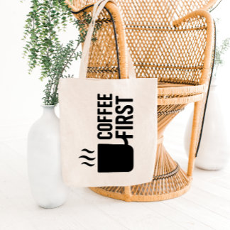 Bolsa de mano con diseño de taza de vapor en negri