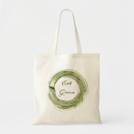 Bolsa de mano con diseño Eat Green