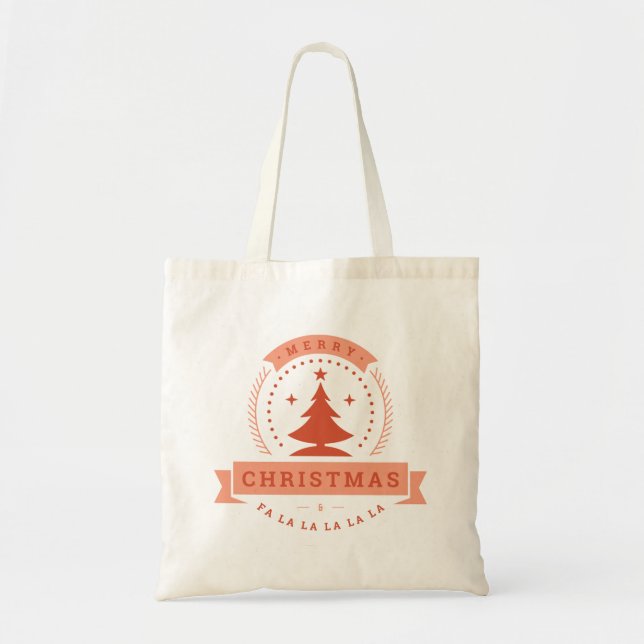 Bolsa de mano con diseño navideño rad (Frente)