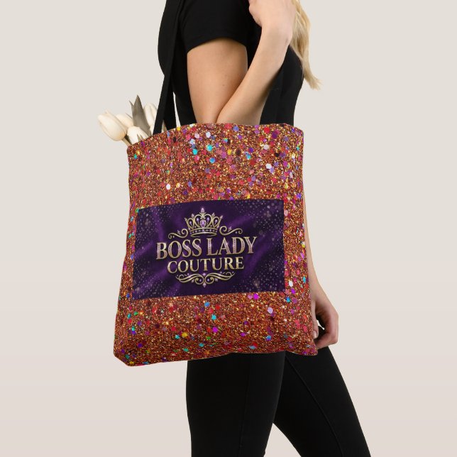 Bolsa de mano con estampado total Boss Lady Coutur (Detalle)