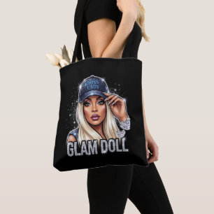 Bolsa de mano con estampado total Boss Lady Glam D