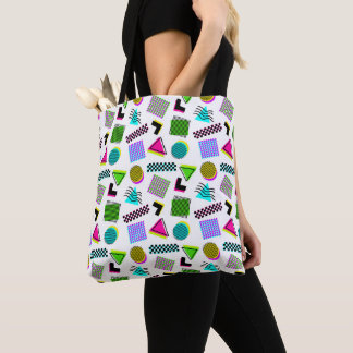 Bolsa de mano con estampado vintage de los 80, tri