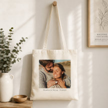Bolsa de mano con foto de pareja | Recuerdo person