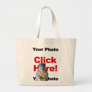 Bolsa de mano con foto personalizada de una ardill