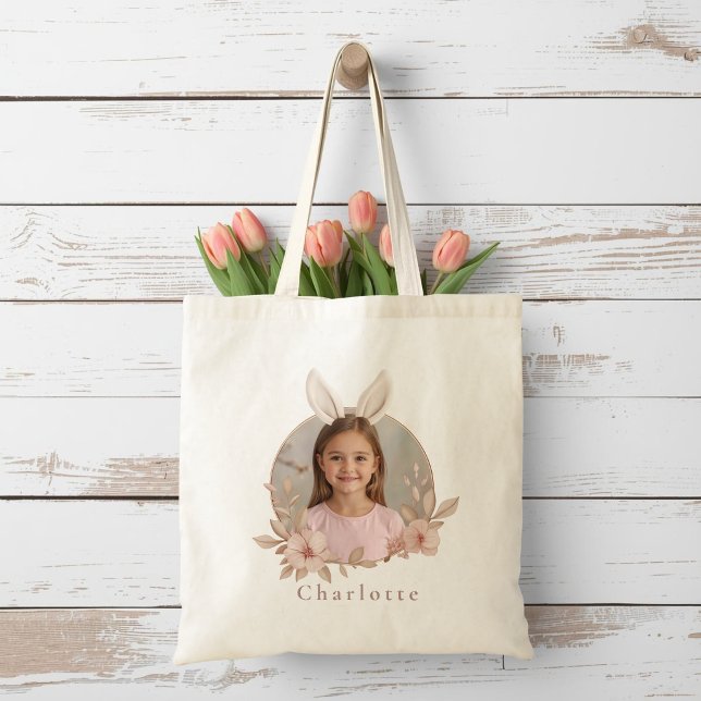 Bolsa de mano con foto personalizada del conejo de (Subido por el creador)