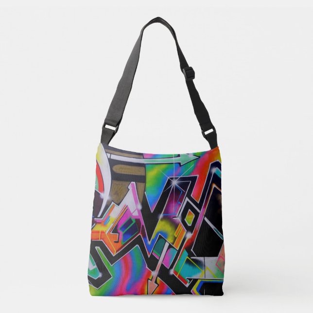 Bolsa de mano con grafitis (Anverso)